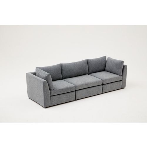 Atelier Del Sofa Mottona 3-Seat Sofa - Grey Grey 3-Seat Sofa slika 2