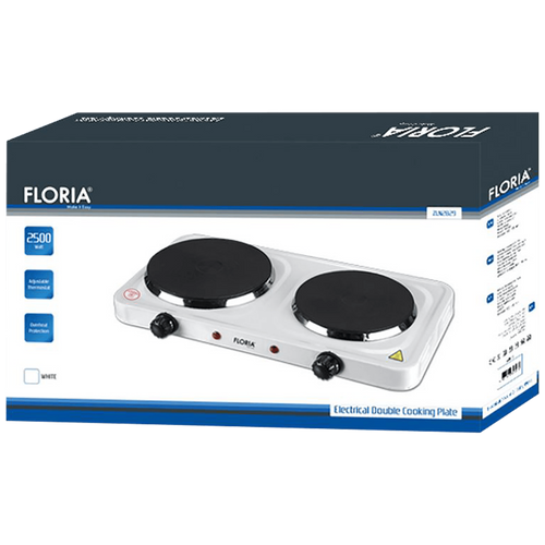 Floria Električni rešo, 2 ploče, 1500 W, 15/18 cm, , beli - ZLN2843 WH slika 2