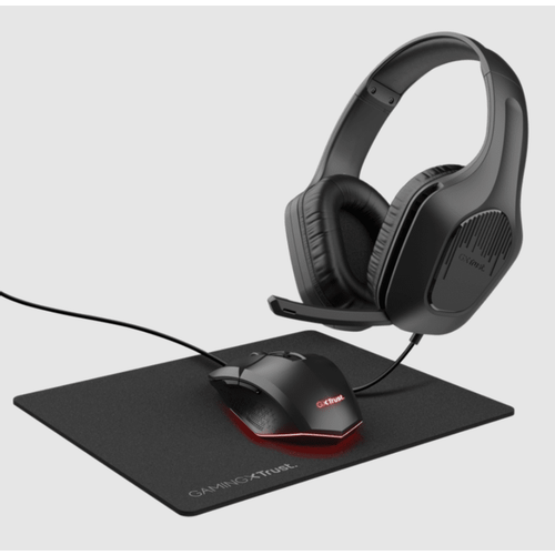 Trust GXT790 3-in-1 gamingbundle (slušalica, miš ipodloga za miš), crna boja slika 4