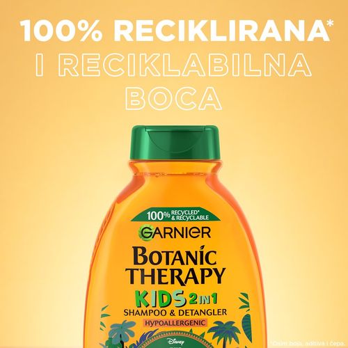 Garnier Botanic Therapy kids Apricot 2U1 – DJEČJI ŠAMPON I REGENERATOR ZA SVE TIPOVE KOSE slika 4