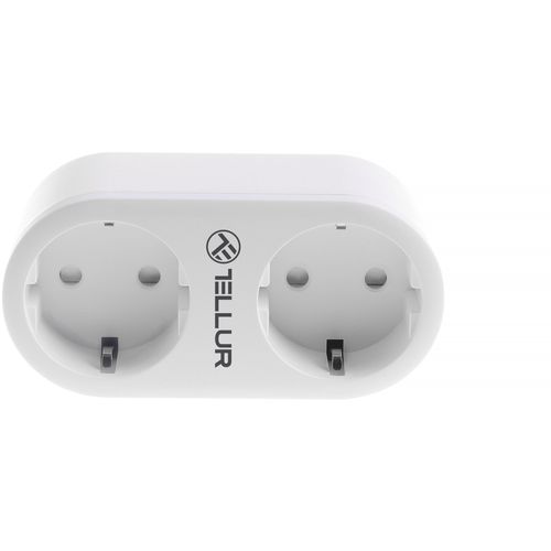 Tellur Smart WiFi AC dual plug, energy reading, 16A, 2400W slika 5