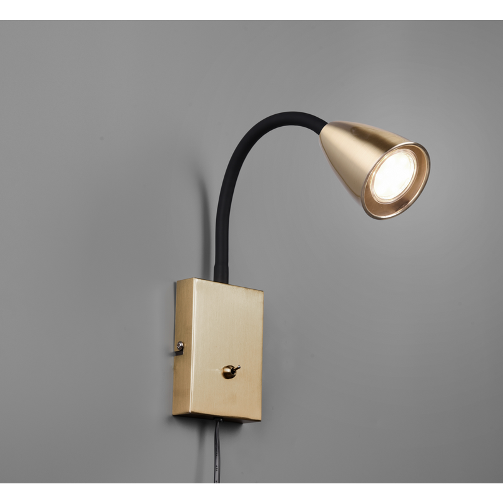 Wanda zidna lampa mat/mesing slika 1