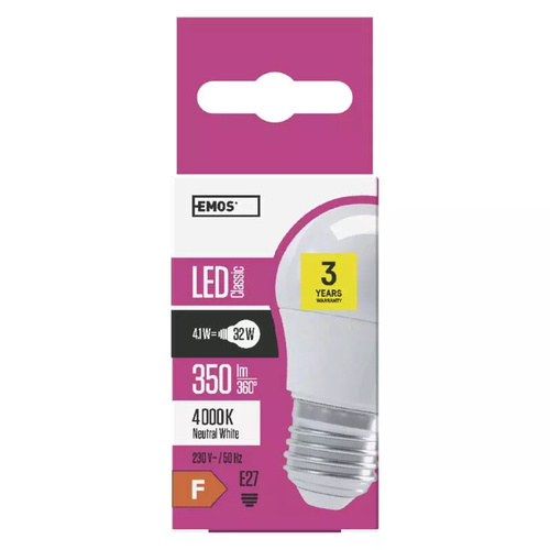 Emos LED sijalica Classic Mini Globe 4W E27 NW ZQ1111 slika 1