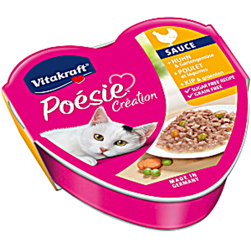 Vitakraft Poesie Creation hrana za mačke u sosu Povrće Piletina 85g slika 1