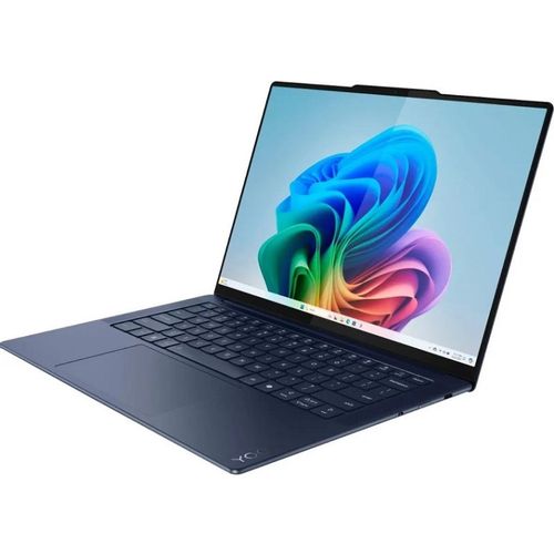 Lenovo 83ED002ERM Yoga Slim 7 14Q8X9 (Cosmic Blue, Aluminium) 12C Snapdragon X Elite X1E-78-100 3.4GHz/42MB 32GB 1TB-NVMe 14.5" 3K (2944x1840) OLED TOUCH 500n 100% sRGB DolbyVision GL 1080p-IR Adreno-Graphics WiFi-BE BT5.4 UK-Backlite 70Wh 1.59kg W11H 4-in-1 (VGA,HDMI,USB) slika 2