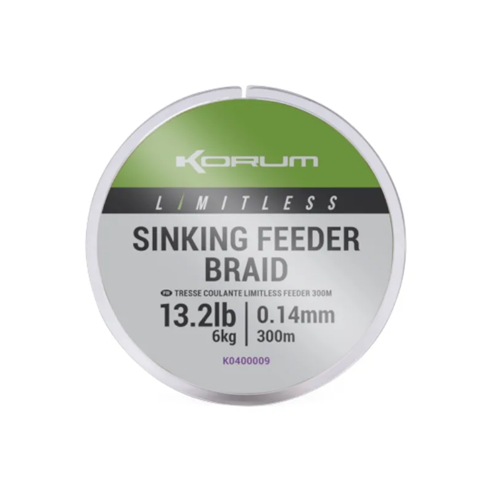K0400009 KORUM Limitless Sinking Feeder Braid 300m 0,14mm slika 1