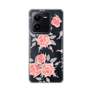 Torbica Silikonska Print Skin za Vivo X80 Lite Elegant Roses