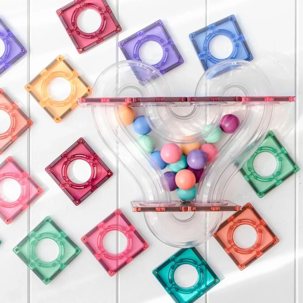 Connetix Magnetne pločice za slaganje Pastel Ball Run Pack, 106kom slika 9