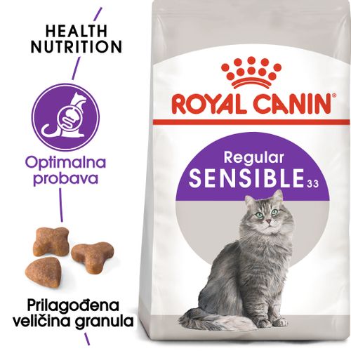 ROYAL CANIN FHN Sensible 33, potpuna i uravnotežena hrana za odrasle mačke starije od godinu dana, s osjetljivim probavnim sustavom, 4 kg slika 4