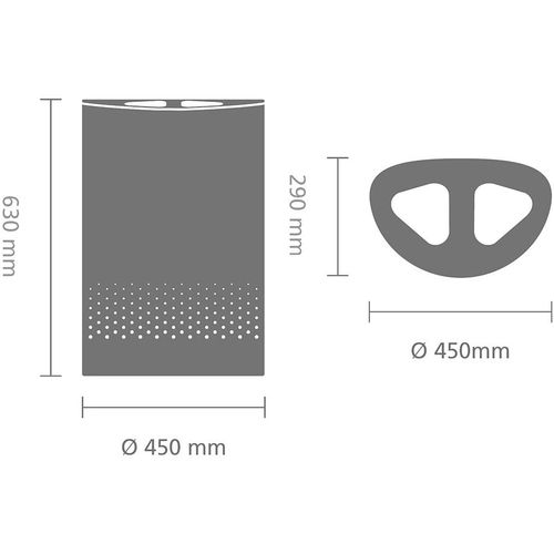 Koš za razdvajanje rublja Brabantia Selector 55L, Matt Steel slika 7