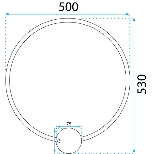 Zidni svijećnjak LED APP1391-CW OLD GOLD 50cm slika 10