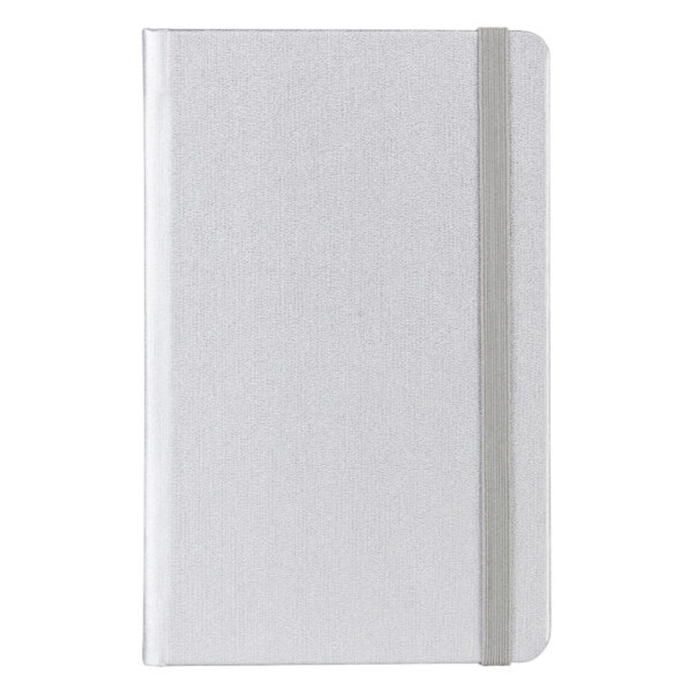 TOTO MINI, A6 notes sa elastičnom trakom, srebrni slika 1