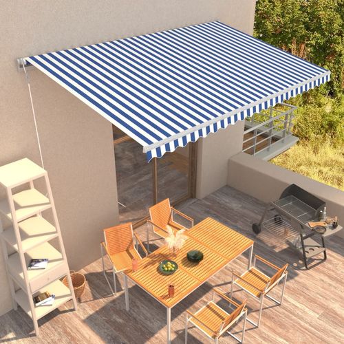 Tenda na automatsko uvlačenje 500 x 300 cm plavo-bijela slika 38