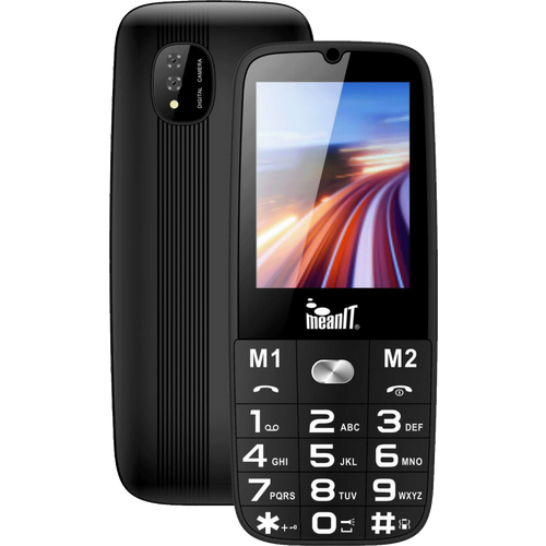 MeanIT Mobilni telefon - Senior 15, Crni slika 1