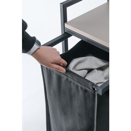 Ggmbcmspt001 Black Metal Laundry Basket slika 4