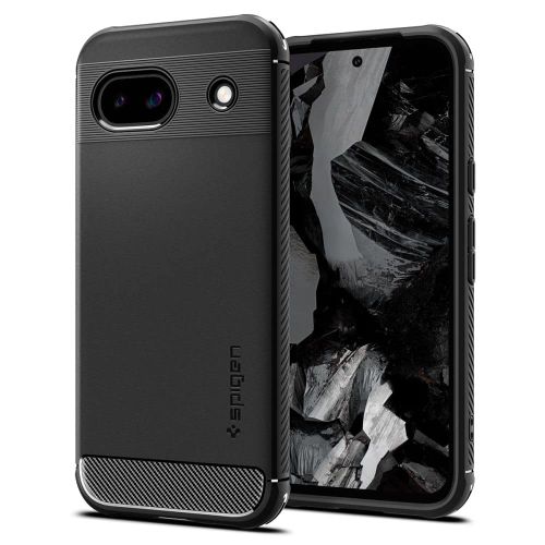 Spigen – Rugged Armor maska za Google Pixel 8a – crna slika 1