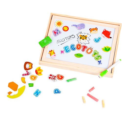 EcoToys 2u1 edukacijski set s pločom 176 elemenata slika 3