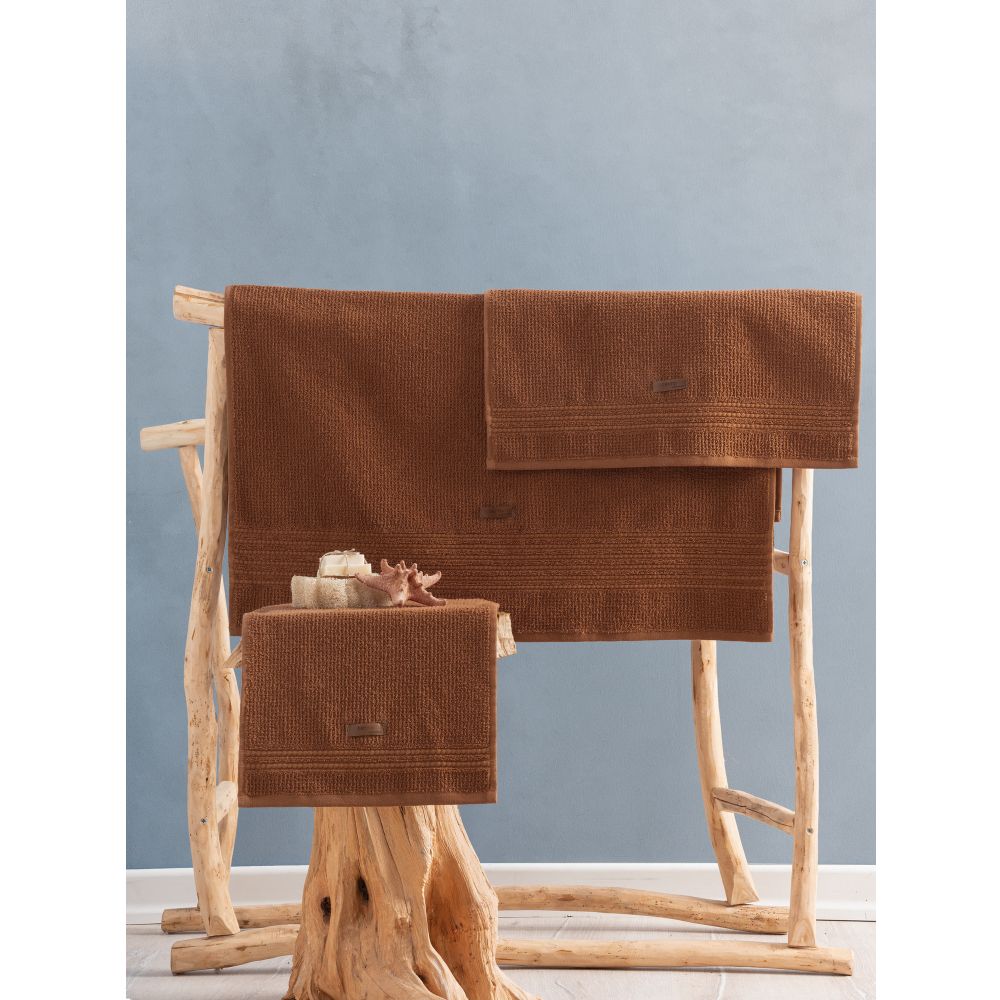 Wellness - Brown Brown Towel Set (3 Pieces) slika 1