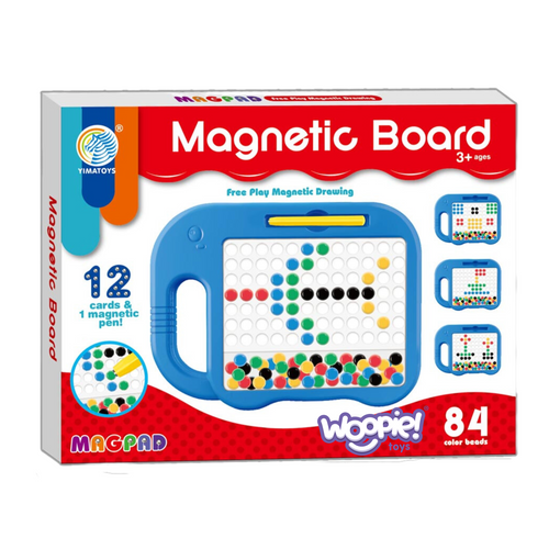 Woopie magnetna ploča Montessori MagPad 84 gumba, plava slika 3