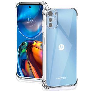 Techsuit Shockproof Clear Silicone prozirna maskica otporna na udarce za Motorola Moto E32 / Moto E32s / Moto G22