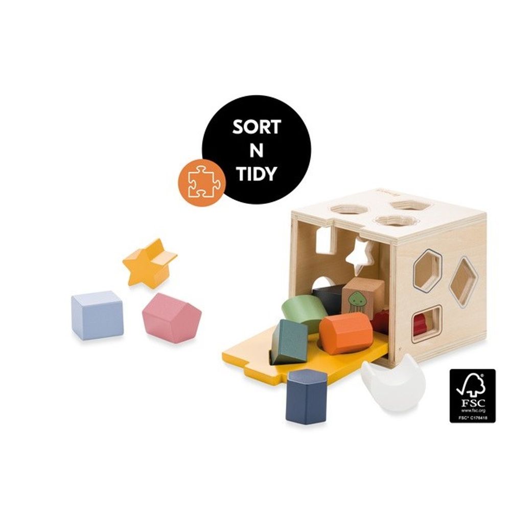 Hauck Drvena igračka Sorter sa oblicima Sort N Tidy slika 2