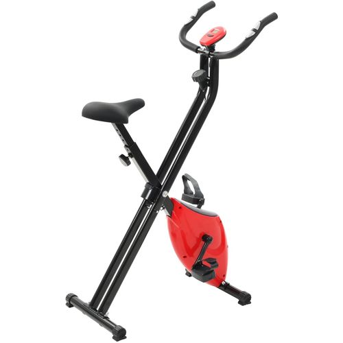 Magnetski bicikl za vježbanje s mjerenjem pulsa crno crveni slika 31