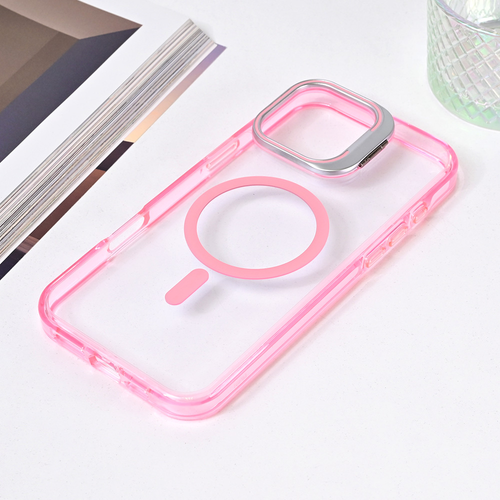 Torbica Magsafe transparent za iPhone 16 Pro Max 6.9 pink slika 1