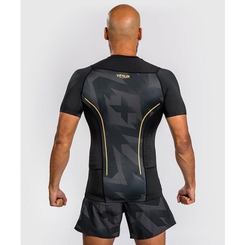 Venum Razor Rashguard Kratki Rukav Crno-Zlatni M slika 3