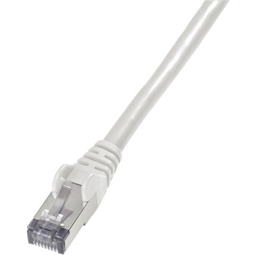 Digitus DK-1644-100 RJ45 mrežni kabel, Patch kabel cat 6 S/FTP 10.00 m siva bez halogena, upleteni parovi, sa zaštitom za nosić, vatrostalan 1 St. slika 1