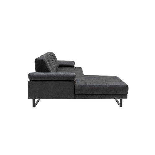 Atelier Del Sofa Kutna garnitura, Antracit, Mustang Large Left - Anthracite slika 9