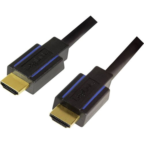 LogiLink HDMI priključni kabel HDMI A utikač, HDMI A utikač 3.00 m crna CHB005  HDMI kabel slika 1