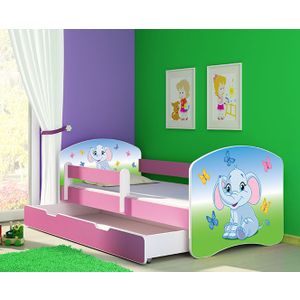 ACMA Dječiji krevet Acma II sa ladicom Pink - 160x80cm - Dezen 27