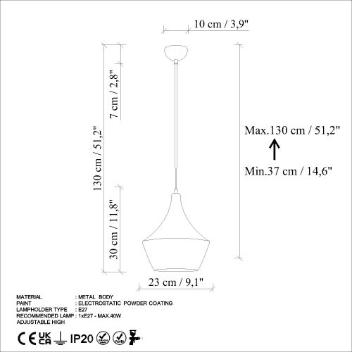 TOM-3551-RETRO Antiquation Chandelier slika 8