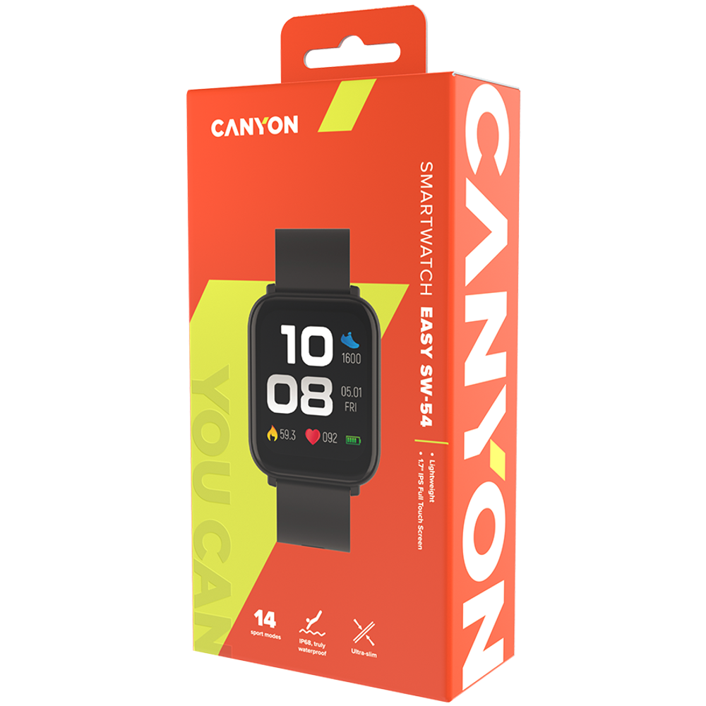 CANYON Pametni Sat Easy SW-54 Crni slika 4