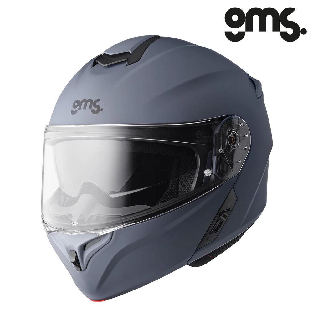 Modularna - flip up kaciga za motor GMS Aperio - Mat siva vel.2XL slika 5