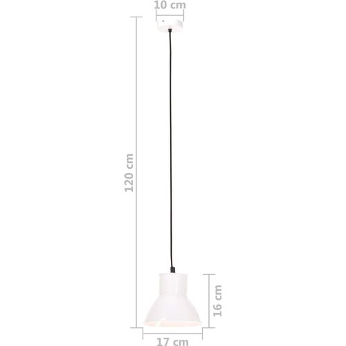 Viseća svjetiljka 25 W bijela okrugla 17 cm E27 slika 17