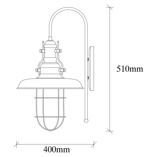 Dodo - 3131 Black Wall Lamp slika 3