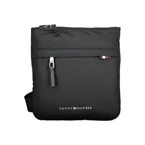 TOMMY HILFIGER MEN'S BLACK SHOULDER BAG