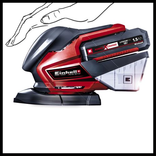 EINHELL Expert akumulatorska višenamjenska brusilica Power X-Change TE-OS 18/150 Li-Solo slika 3