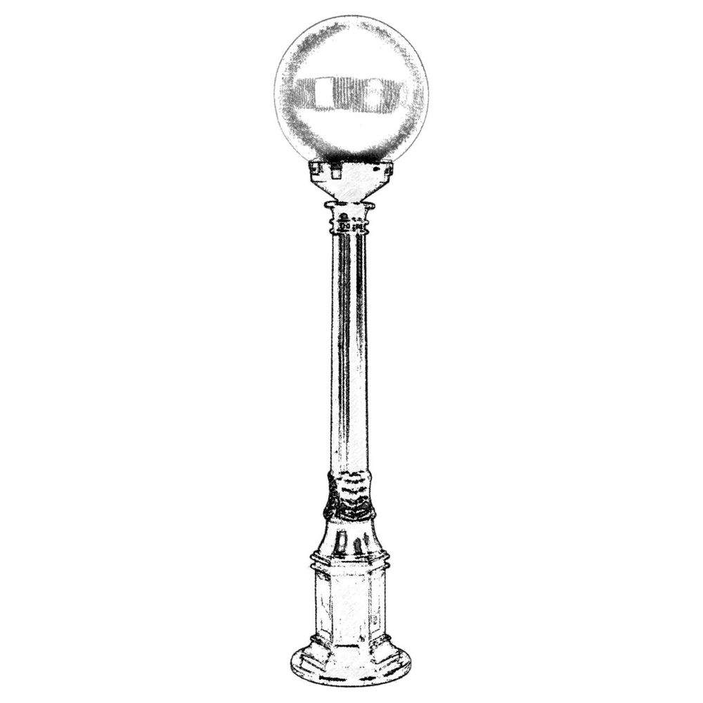BSU-68160-BSY-M4-B Crna Spoljašnja Podna Lampa slika 2