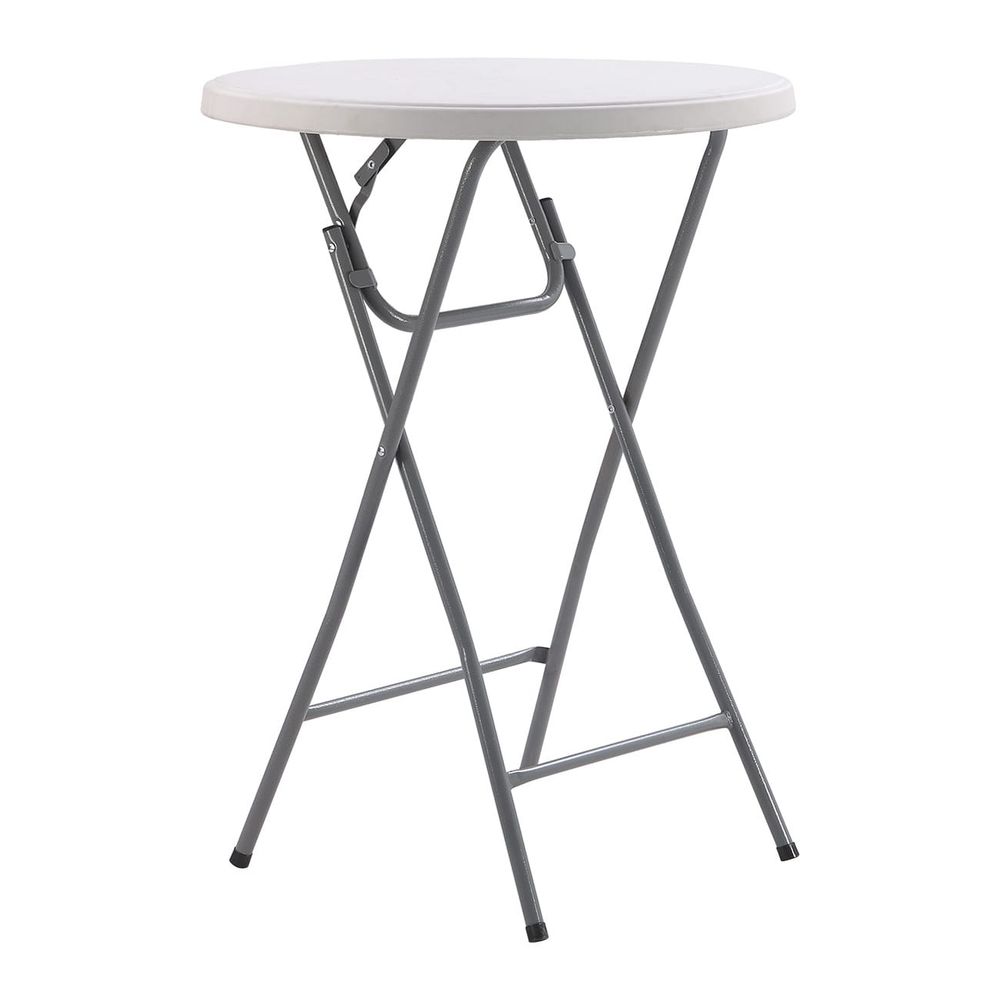 Sklopivi barski sto 80cm, Bijeli slika 1