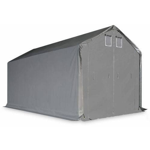 Skladišni šator od PVC-a 4 x 8 m sivi slika 22