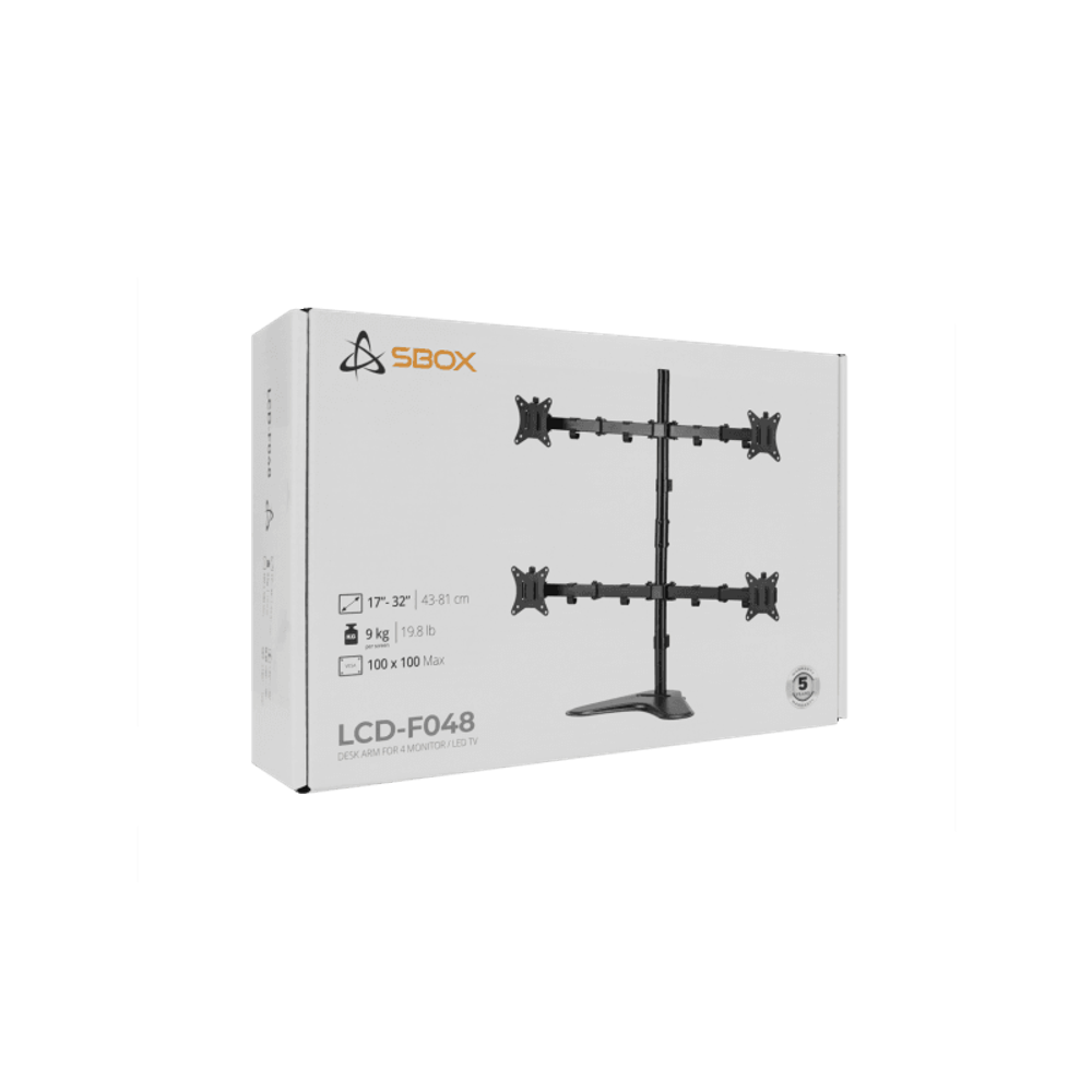 SBOX Stolni stalak LCD-F048-2 (17-32"/4x9kg/100x100) slika 12