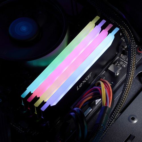 Lexar Hades 2x16GB, RGB DDR4 3600 overclockedMem. with heatsink and RGB lighting slika 5