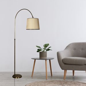 Lina lambader eskitme ayak pramit açık hasır abajurlu Chrome
Beige Floor Lamp