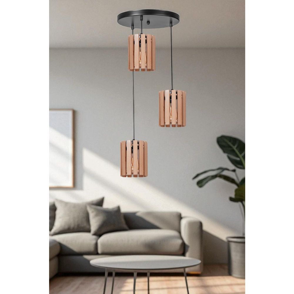 Opviq Luster 090, Hrast, Crno slika 1