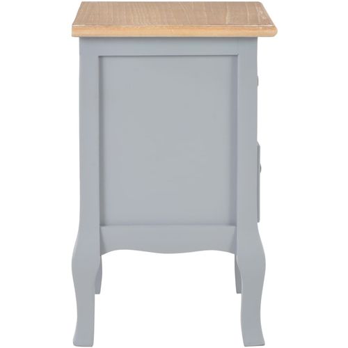 280039 Bedside Cabinets 2 pcs Grey 35x30x49 cm MDF slika 6