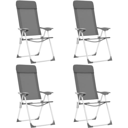 Sklopive stolice za kampiranje 4 kom zelene aluminijske slika 28