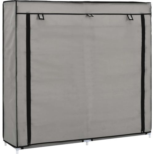 282434 Shoe Cabinet with Cover Grey 115x28x110 cm Fabric slika 9