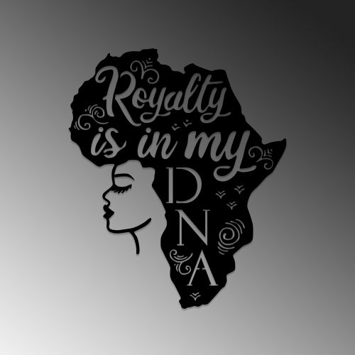 Wallity Metalna zidna dekoracija, Royalty Is In My Dna slika 4